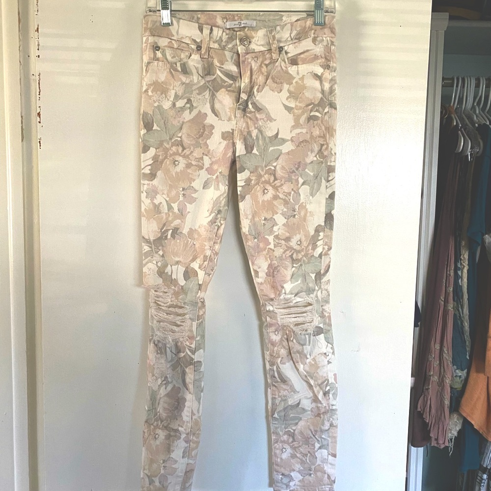 7 for all ManKind Floral print pants